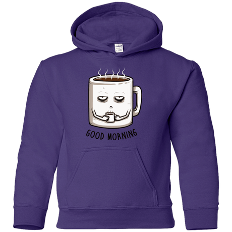 Sweatshirts Purple / YS Good morning Youth Hoodie
