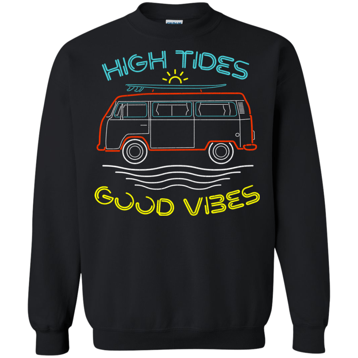 Sweatshirts Black / S Good Vibes Crewneck Sweatshirt