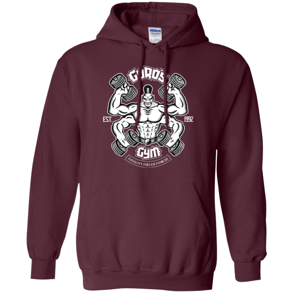 Sweatshirts Maroon / Small Goros Gym Pullover Hoodie