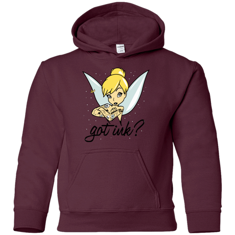 Sweatshirts Maroon / YS Got Ink Youth Hoodie