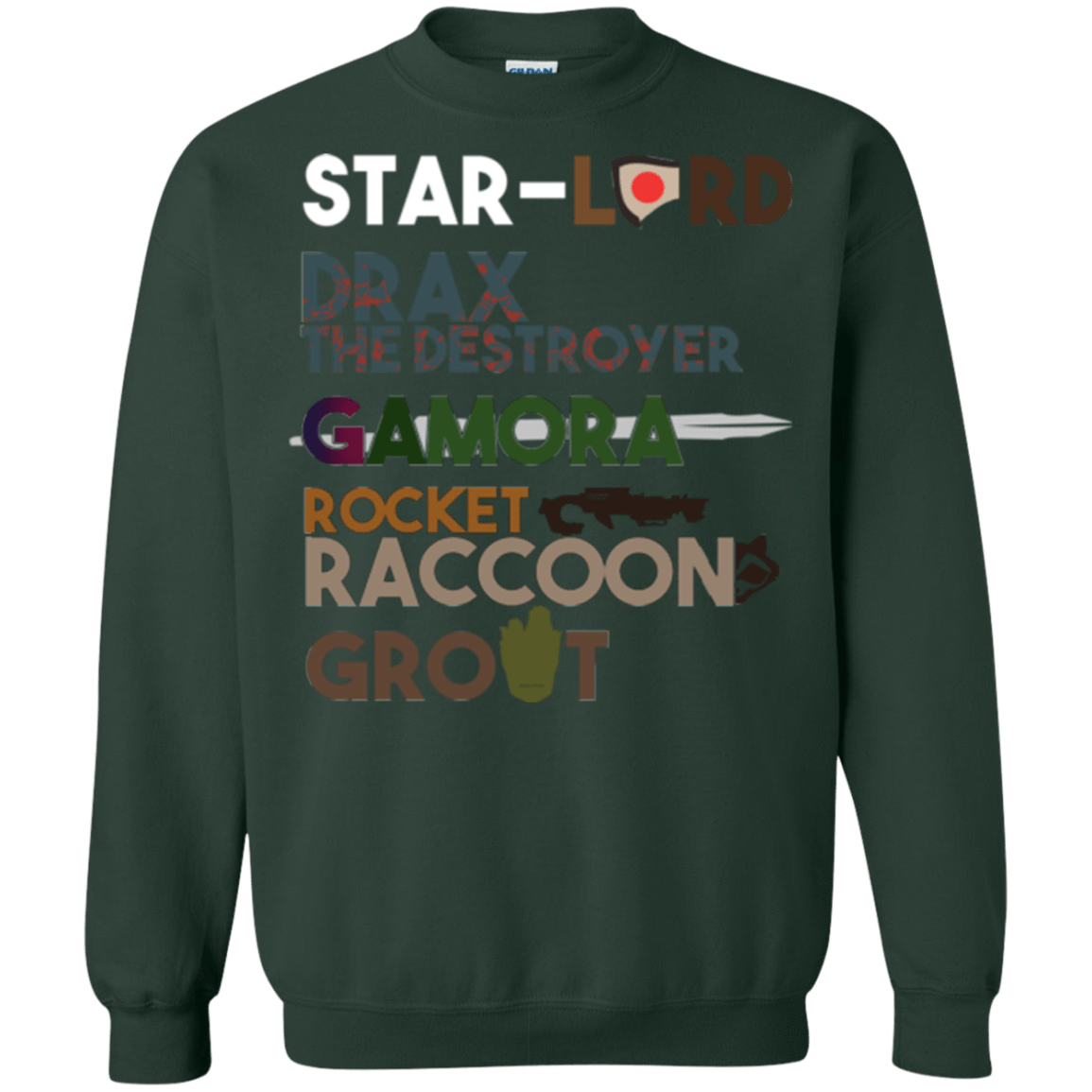 Sweatshirts Forest Green / Small GOTG Hel Crewneck Sweatshirt