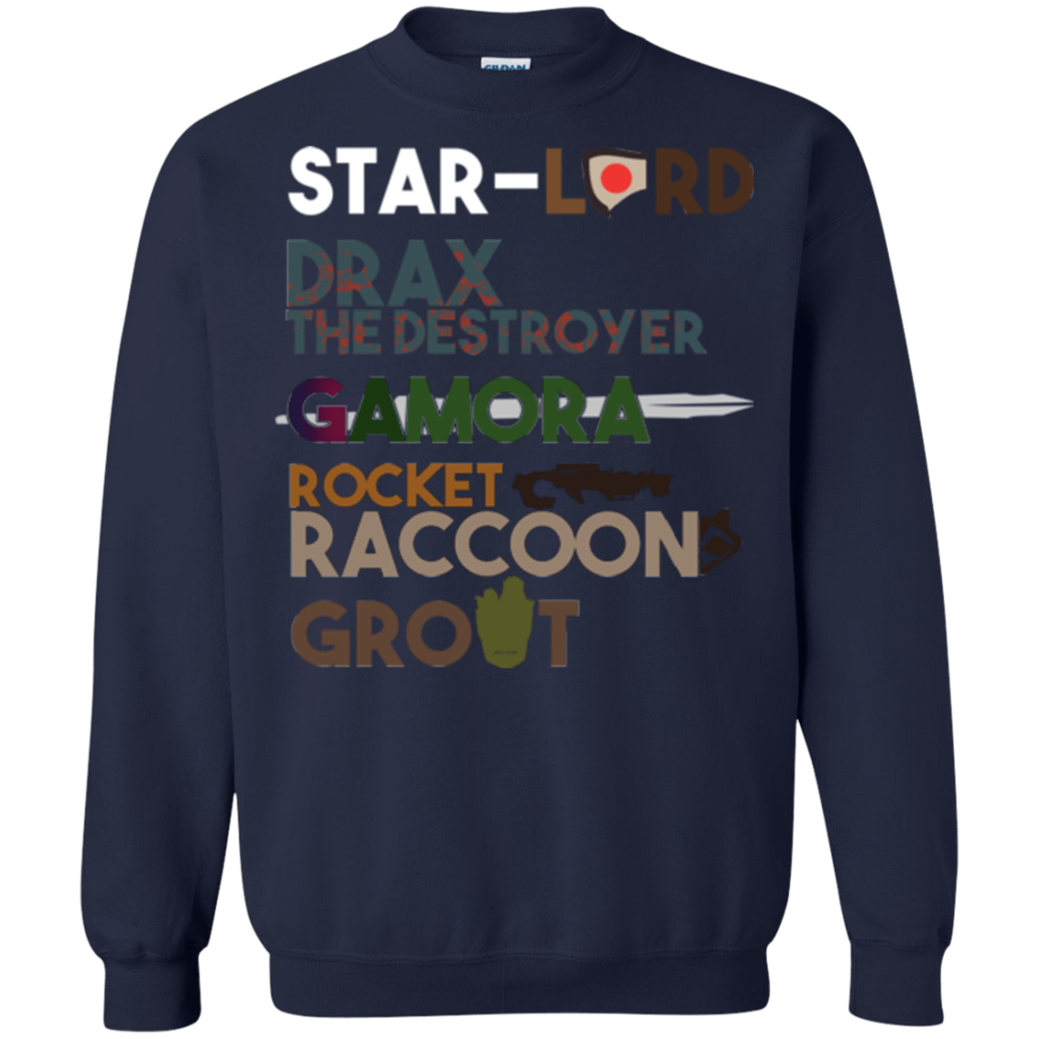 Sweatshirts Navy / Small GOTG Hel Crewneck Sweatshirt