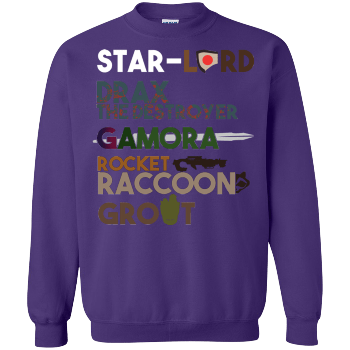 Sweatshirts Purple / Small GOTG Hel Crewneck Sweatshirt