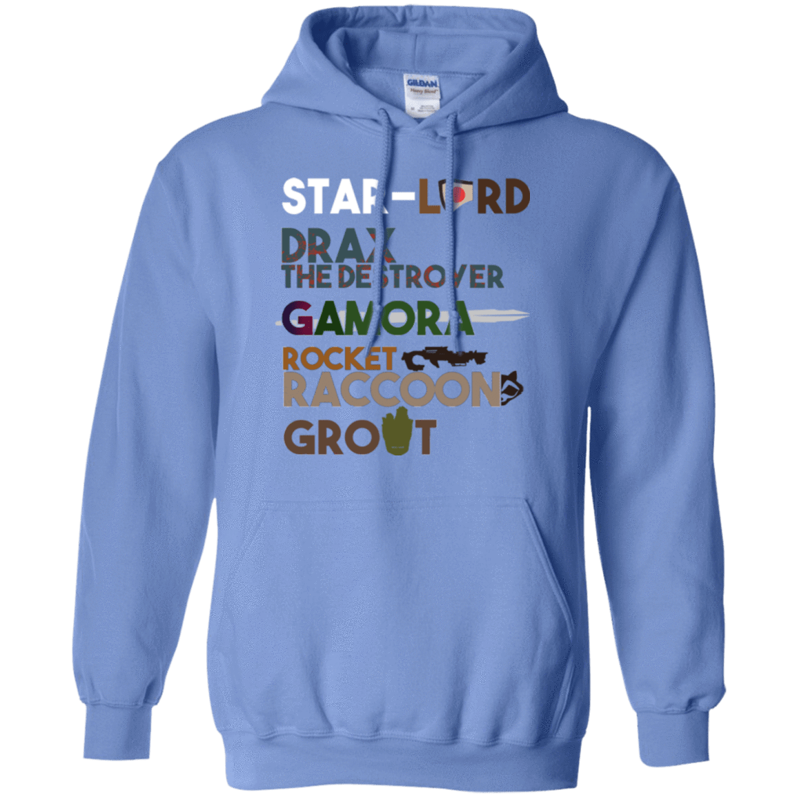 Sweatshirts Carolina Blue / Small GOTG Hel Pullover Hoodie