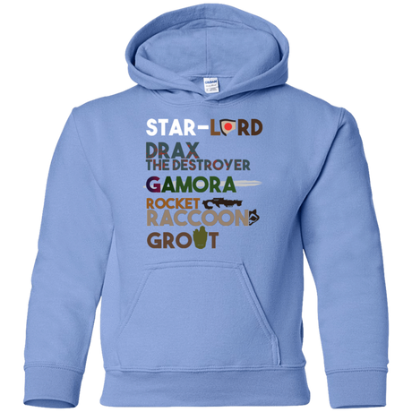 Sweatshirts Carolina Blue / YS GOTG Hel Youth Hoodie