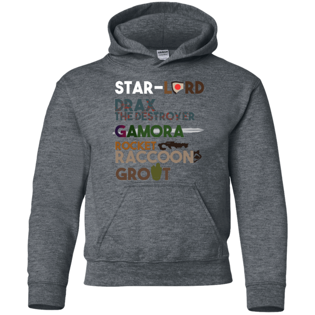 Sweatshirts Dark Heather / YS GOTG Hel Youth Hoodie