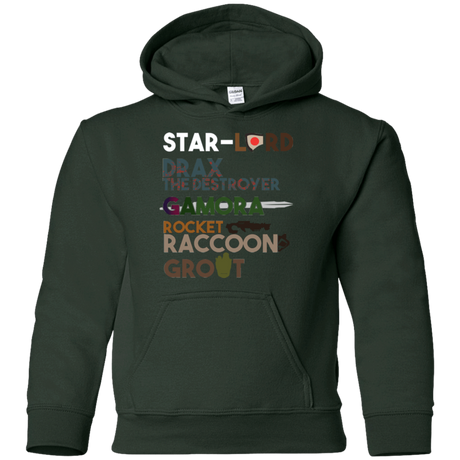 Sweatshirts Forest Green / YS GOTG Hel Youth Hoodie