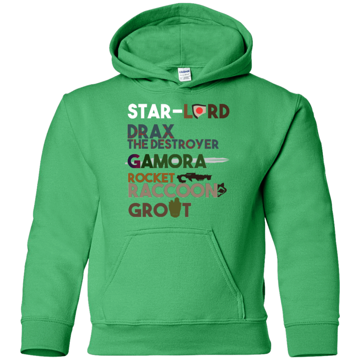 Sweatshirts Irish Green / YS GOTG Hel Youth Hoodie