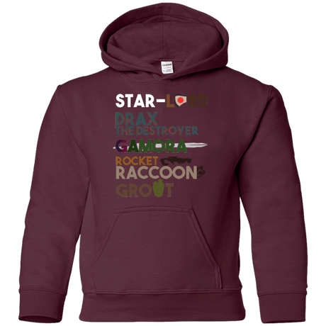 Sweatshirts Maroon / YS GOTG Hel Youth Hoodie