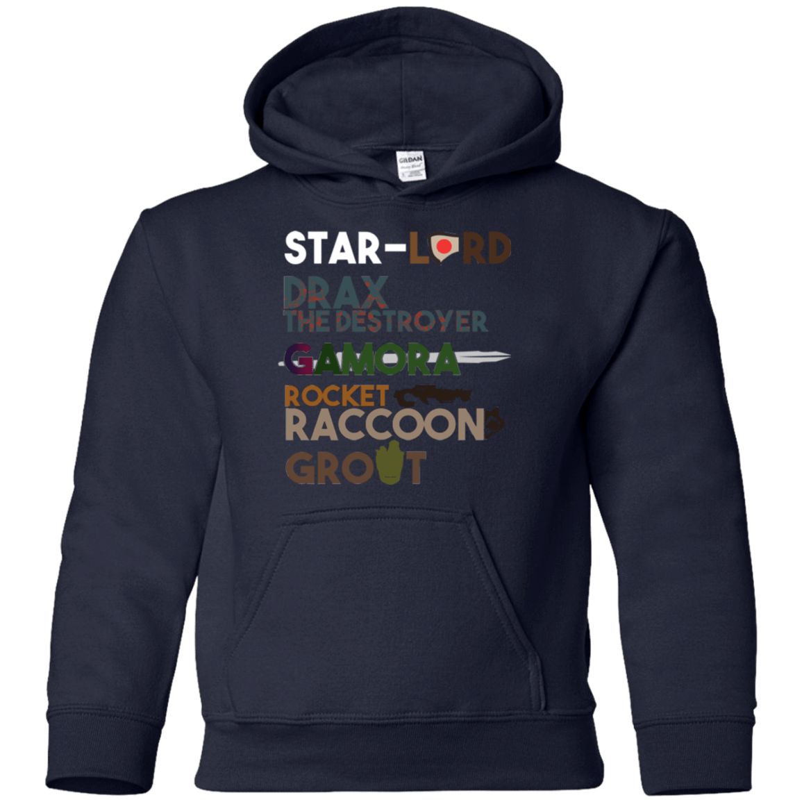 Sweatshirts Navy / YS GOTG Hel Youth Hoodie