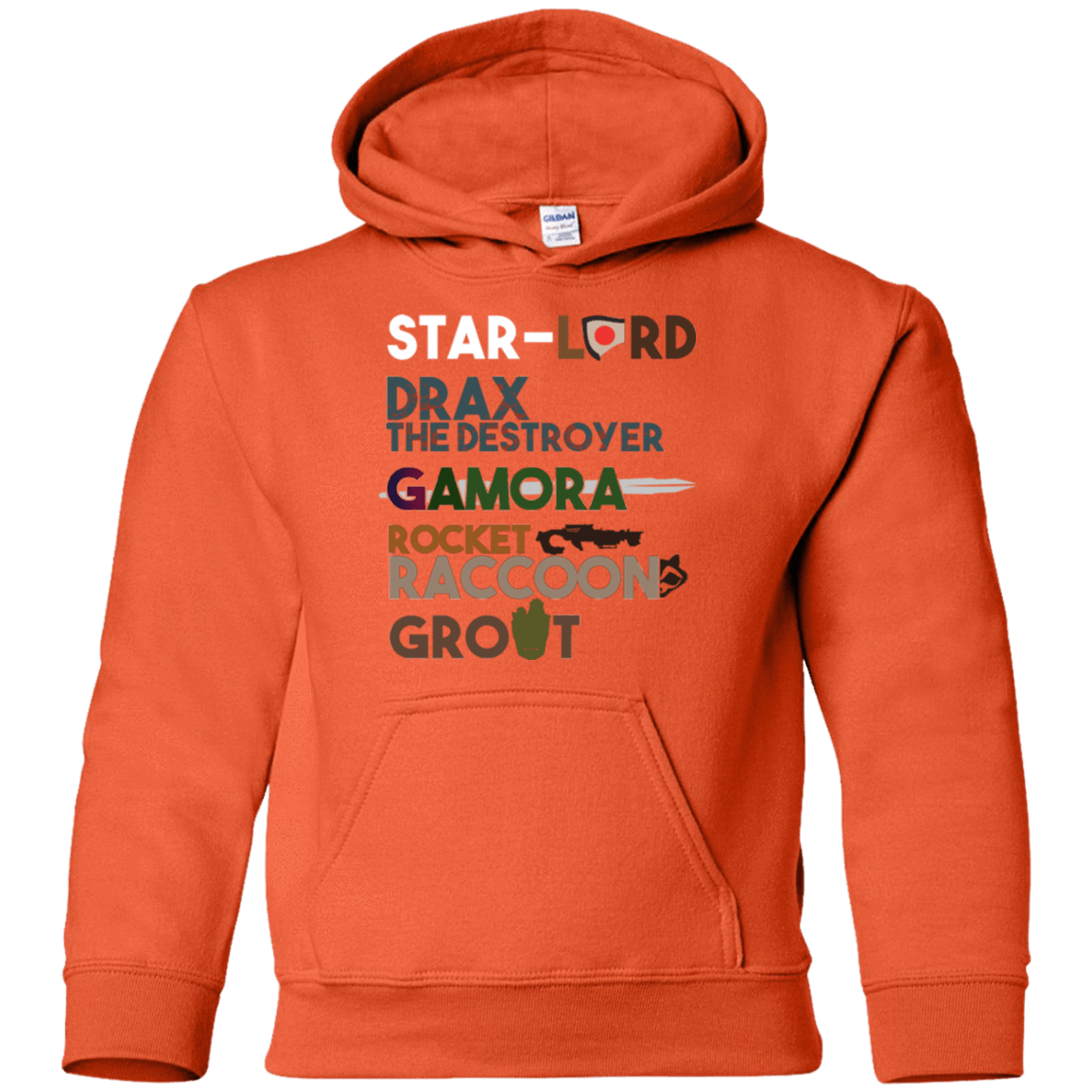 Sweatshirts Orange / YS GOTG Hel Youth Hoodie