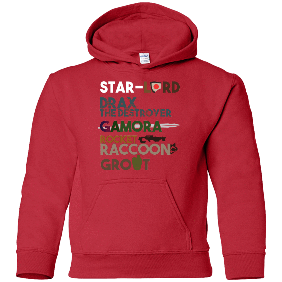 Sweatshirts Red / YS GOTG Hel Youth Hoodie
