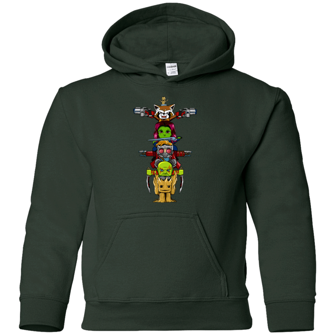 Sweatshirts Forest Green / YS GOTG Totem Youth Hoodie