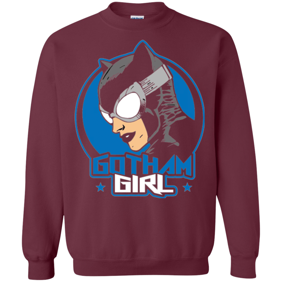 Sweatshirts Maroon / Small Gotham Girl Crewneck Sweatshirt