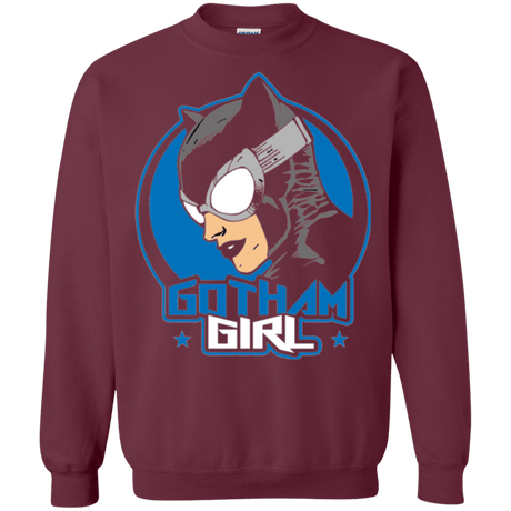 Sweatshirts Maroon / Small Gotham Girl Crewneck Sweatshirt