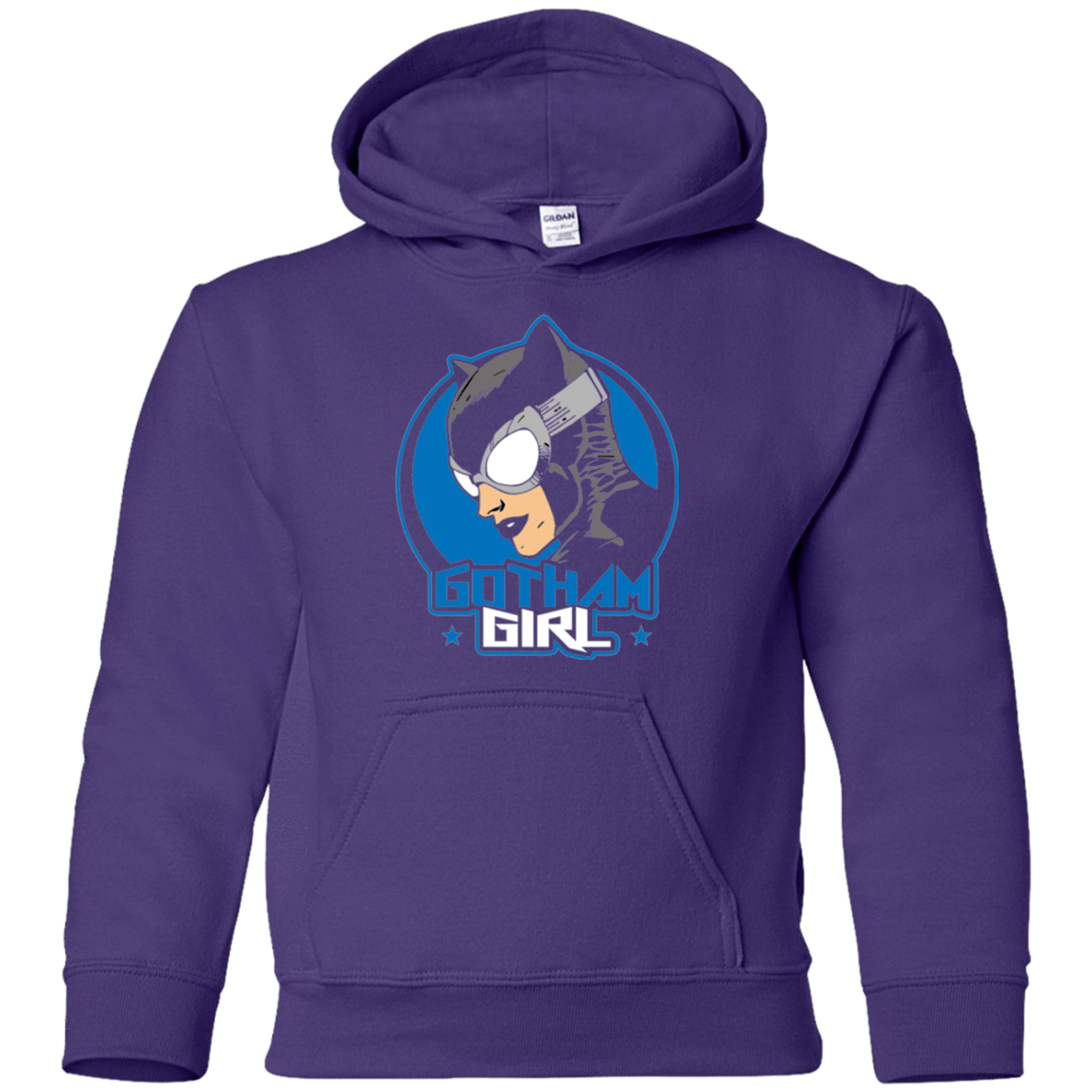 Sweatshirts Purple / YS Gotham Girl Youth Hoodie