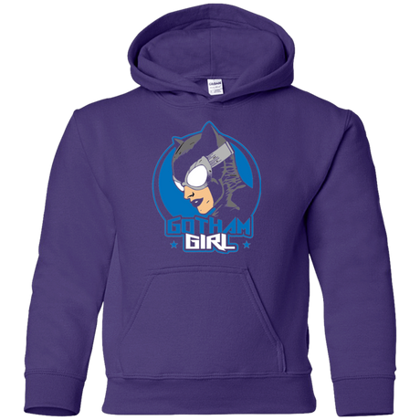 Sweatshirts Purple / YS Gotham Girl Youth Hoodie