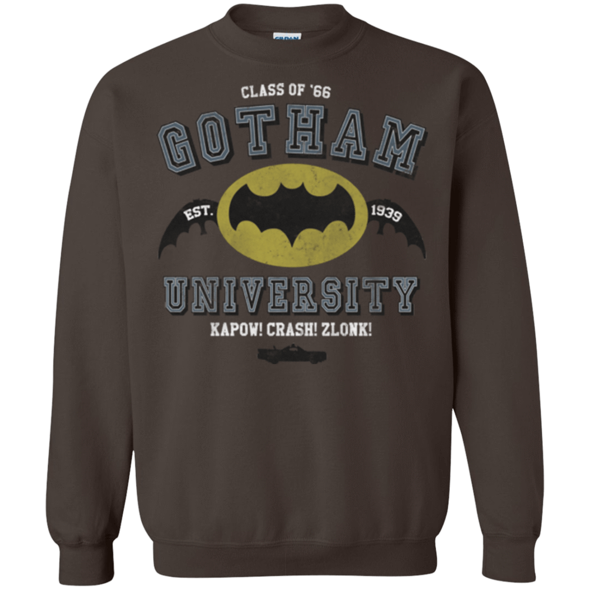 Gotham University Crewneck Sweatshirt Pop Up Tee