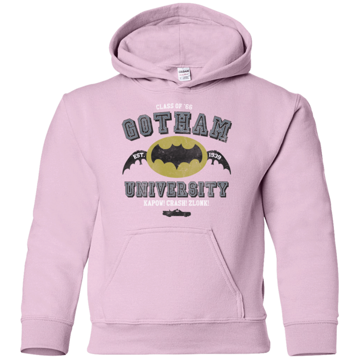 Sweatshirts Light Pink / YS Gotham University Youth Hoodie