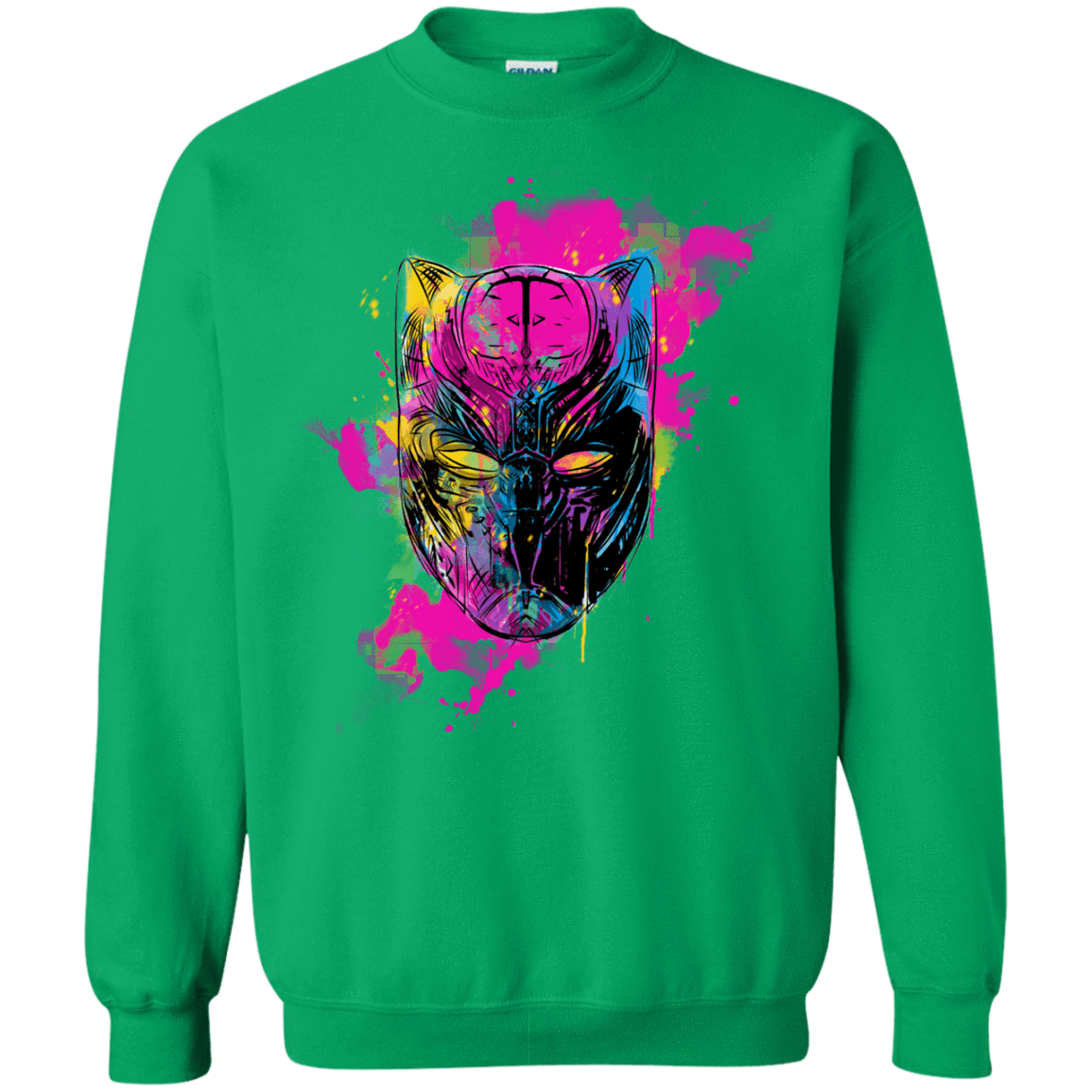 Sweatshirts Irish Green / S Graffiti Panther Crewneck Sweatshirt