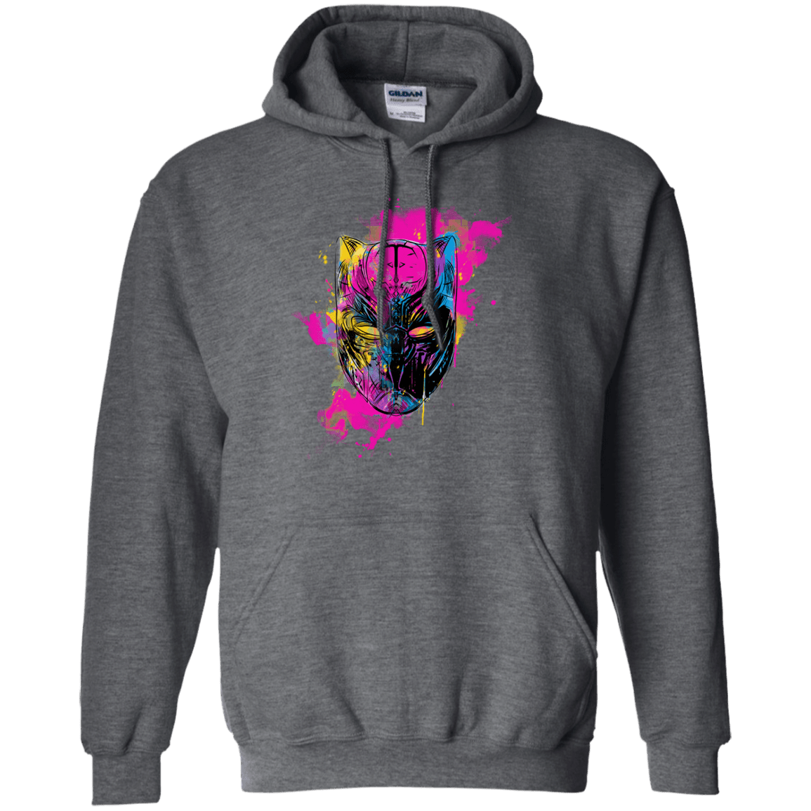 Sweatshirts Dark Heather / S Graffiti Panther Pullover Hoodie