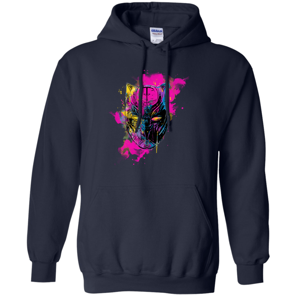 Sweatshirts Navy / S Graffiti Panther Pullover Hoodie