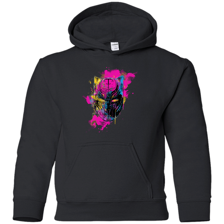 Sweatshirts Black / YS Graffiti Panther Youth Hoodie
