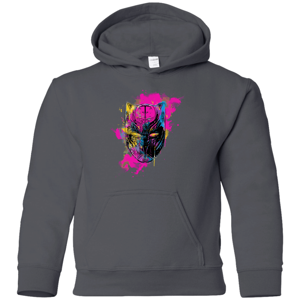Sweatshirts Charcoal / YS Graffiti Panther Youth Hoodie