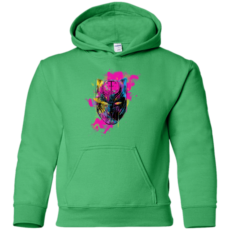 Sweatshirts Irish Green / YS Graffiti Panther Youth Hoodie