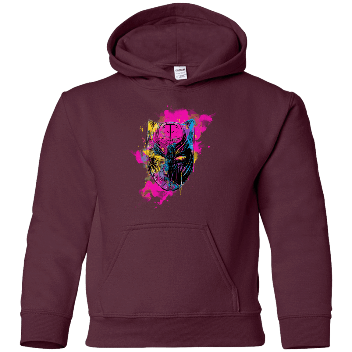Sweatshirts Maroon / YS Graffiti Panther Youth Hoodie