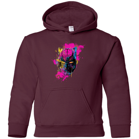 Sweatshirts Maroon / YS Graffiti Panther Youth Hoodie