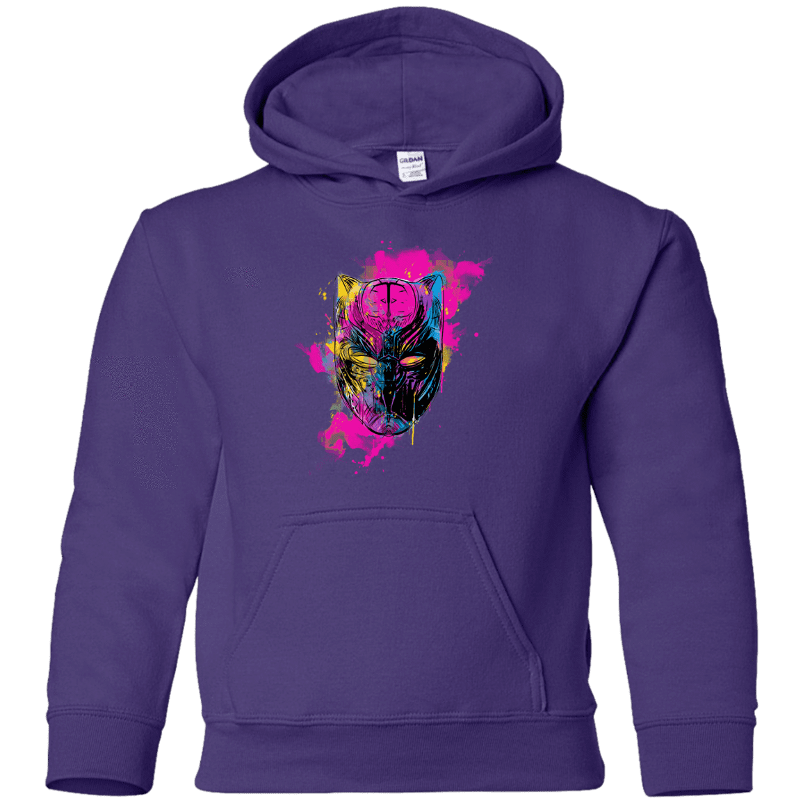 Sweatshirts Purple / YS Graffiti Panther Youth Hoodie