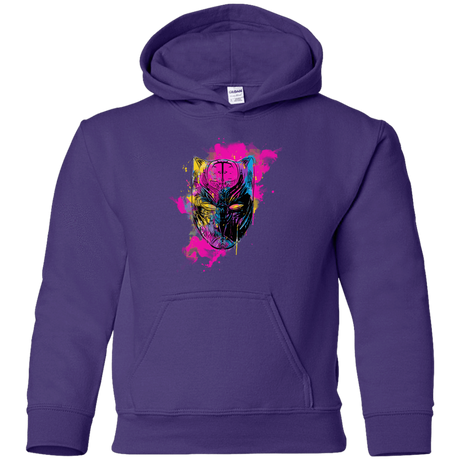 Sweatshirts Purple / YS Graffiti Panther Youth Hoodie
