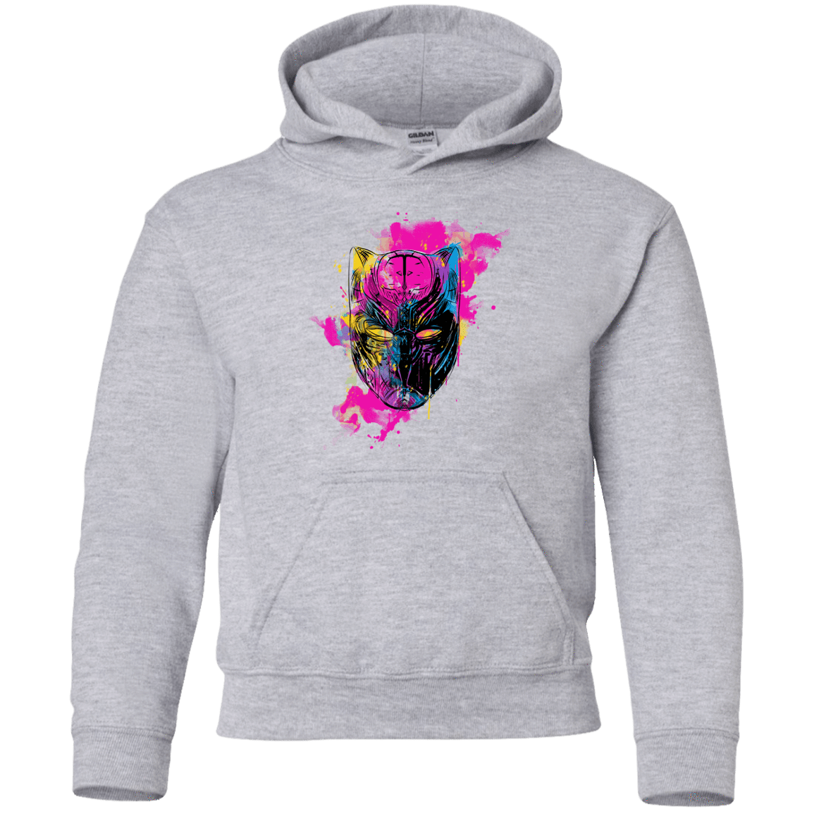 Sweatshirts Sport Grey / YS Graffiti Panther Youth Hoodie