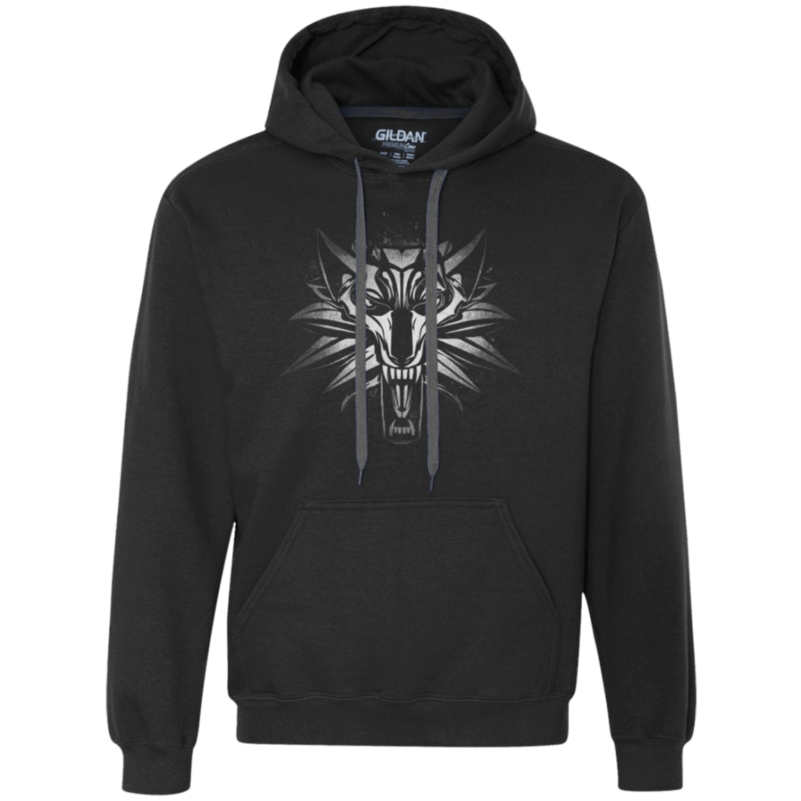 Sweatshirts Black / Small Graffiti White Wolf Premium Fleece Hoodie