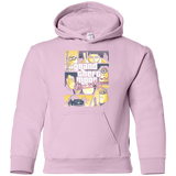 Sweatshirts Light Pink / YS Grand theft moon Youth Hoodie
