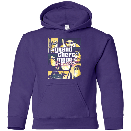 Sweatshirts Purple / YS Grand theft moon Youth Hoodie