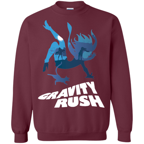 Sweatshirts Maroon / Small Gravity Rush Crewneck Sweatshirt
