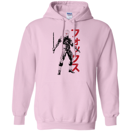 Sweatshirts Light Pink / Small Gray Fox Pullover Hoodie