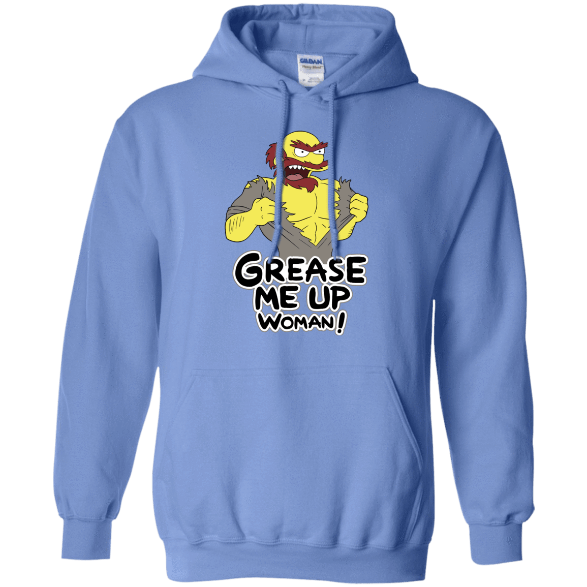 Sweatshirts Carolina Blue / S Grease Me Up Pullover Hoodie