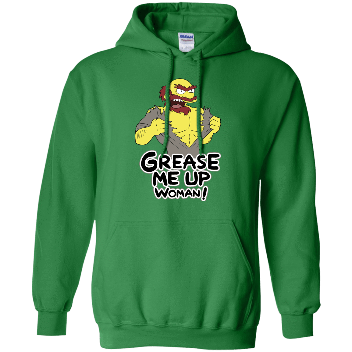 Sweatshirts Irish Green / S Grease Me Up Pullover Hoodie