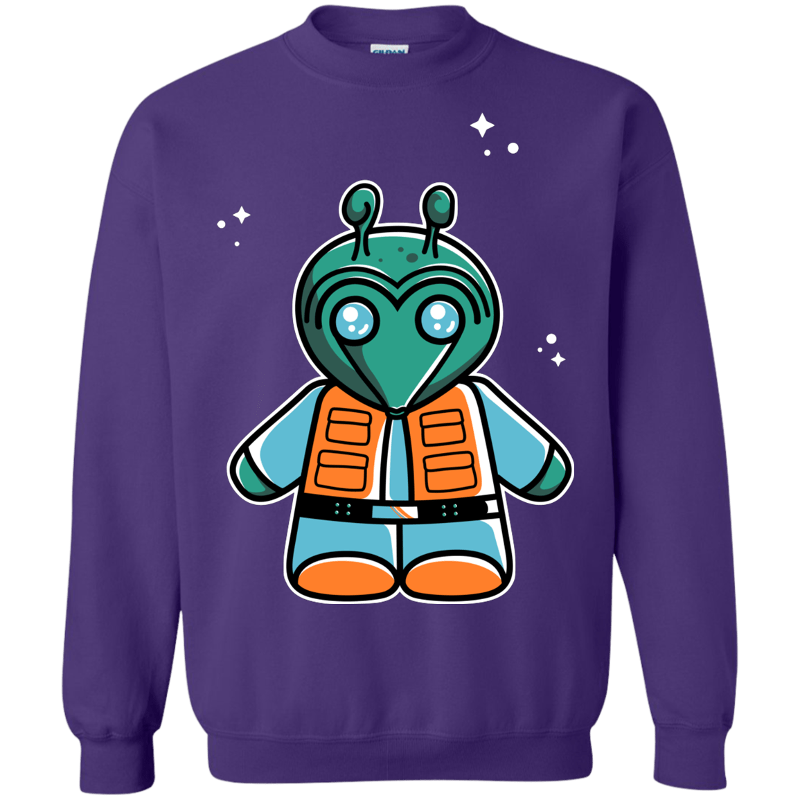 Sweatshirts Purple / S Greedo Cute Crewneck Sweatshirt