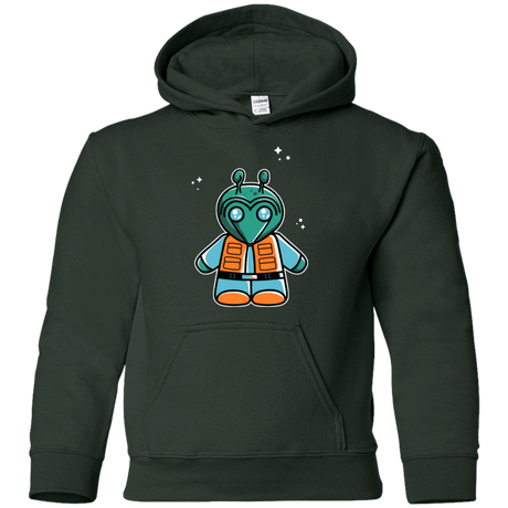 Sweatshirts Forest Green / YS Greedo Cute Youth Hoodie