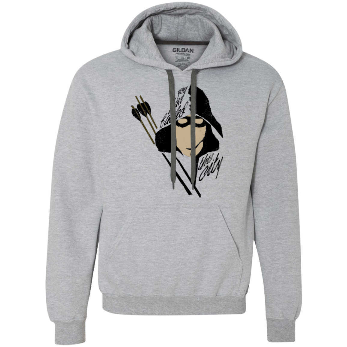 Sweatshirts Sport Grey / Small Green Archer Premium Fleece Hoodie
