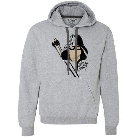 Sweatshirts Sport Grey / Small Green Archer Premium Fleece Hoodie