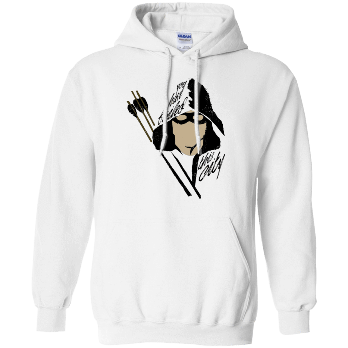 Sweatshirts White / Small Green Archer Pullover Hoodie