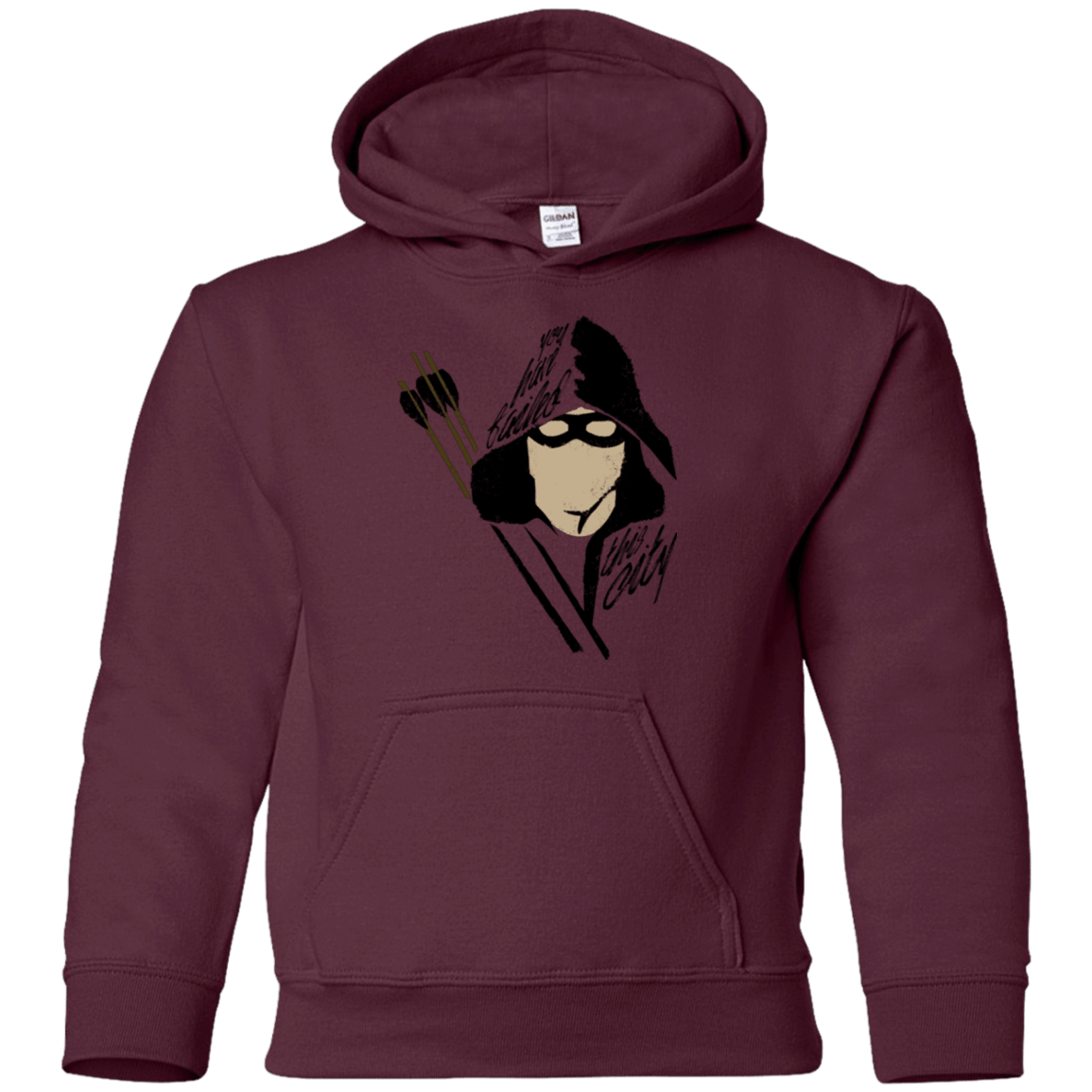 Sweatshirts Maroon / YS Green Archer Youth Hoodie