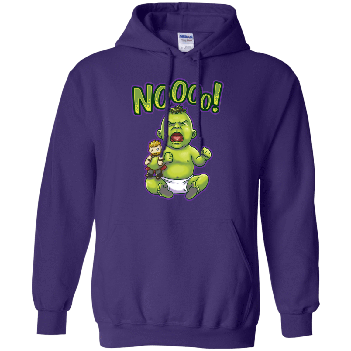 Sweatshirts Purple / S Green Crybaby Pullover Hoodie