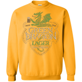 Sweatshirts Gold / Small Green Dragon Crewneck Sweatshirt