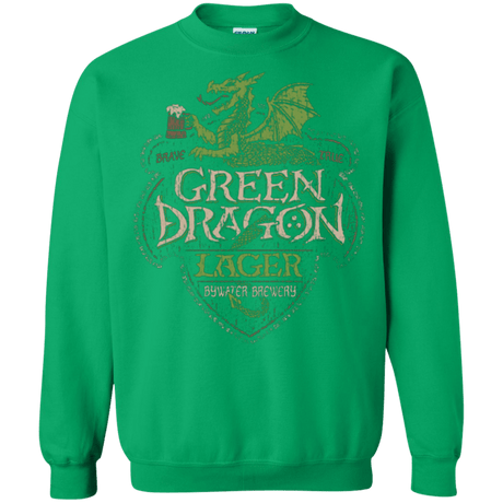 Sweatshirts Irish Green / Small Green Dragon Crewneck Sweatshirt